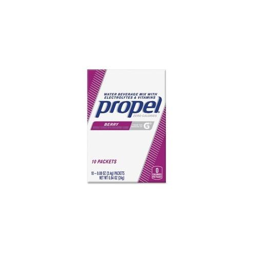 Propel Water Beverage Mix Packets with Electrolytes and Vitamins - Powder - Berry Flavor - 0.08 oz - 120 / Carton
