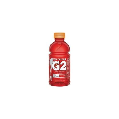 Gatorade Quaker Foods G2 Fruit Punch Sports Drink - Fruit Punch Flavor - 12 fl oz (355 mL) - Bottle - 24 / Carton