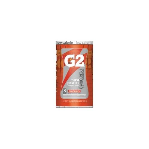 Gatorade Quaker Foods G2 Single Serve Powder - Powder - Fruit Punch Flavor - 0.52 fl oz (15 mL) - 8 / Pack