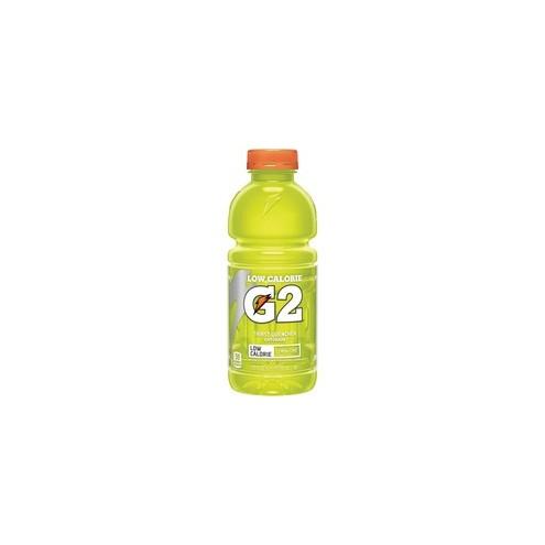 Gatorade Low Calorie G2 Sports Drink - Ready-to-Drink - Lemon Lime Flavor - 20 fl oz (591 mL) - 24 / Carton