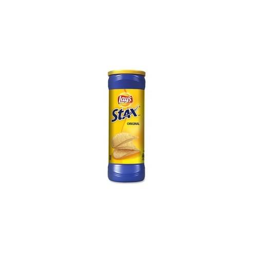 Quaker Oats Lay's Stax Original Potato Crisps - Original - Canister - 5.75 oz - 11 / Carton