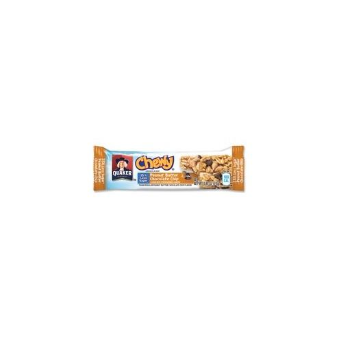 Quaker Oats Peanut Butter Choco Chip Granola Bars - Individually Wrapped - Peanut Butter, Chocolate Chip - 6.70 oz - 96 / Carton