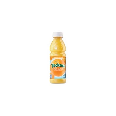 Tropicana Bottled Orange Juice - Orange Flavor - 10 fl oz (296 mL) - 24 / Carton