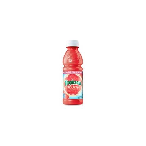 Tropicana Bottled Ruby Red Grapefruit Juice - Grapefruit Flavor - 10 fl oz (296 mL) - Bottle - 24 / Carton