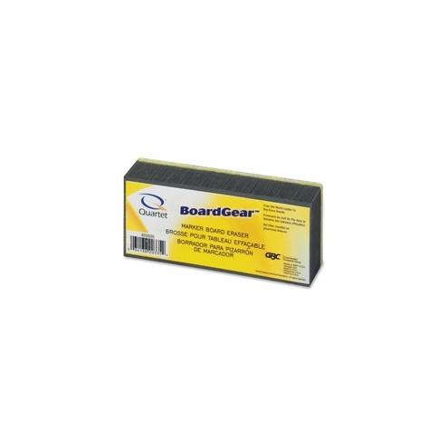 Quartet Whiteboard Eraser - 2.75" Width x 5" Length - Used as Dust Remover, Ink Remover - Washable, Soft, Lightweight - Gray - Cloth - 1Each