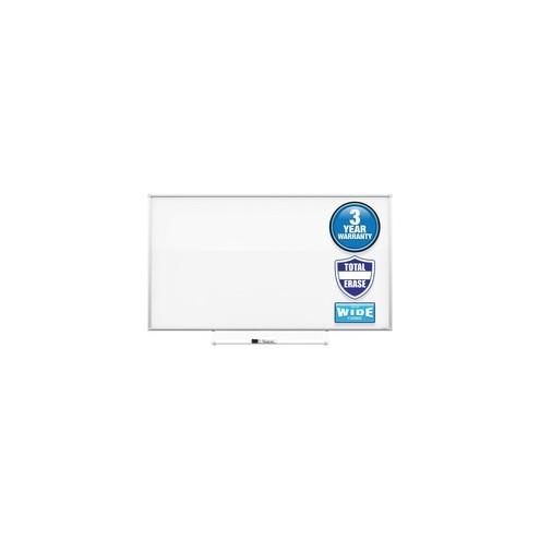 Quartet Silhouette Total Erase Board - 28" (2.3 ft) Width x 50" (4.2 ft) Height - White Melamine Surface - Rectangle - Assembly Required - 1 Each