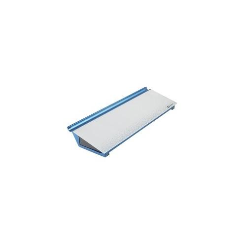 Quartet Dots Glass Dry-Erase Desktop Computer Pad - 18" (1.5 ft) Width x 6" (0.5 ft) Height - White/Blue Glass Surface - Rectangle - Horizontal - Desktop - 1 Each