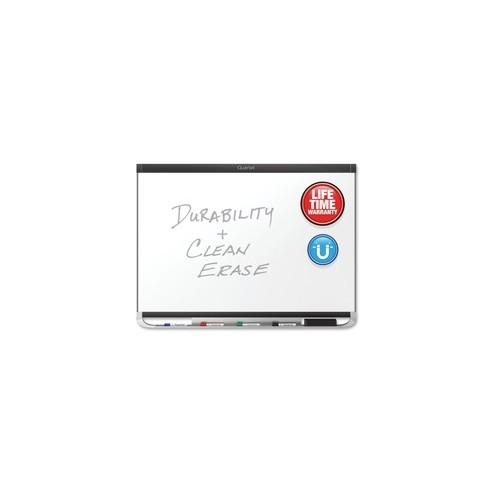 Quartet Prestige 2 Dry-Erase Board - 72" (6 ft) Width x 48" (4 ft) Height - White Porcelain Surface - Black Aluminum Frame - Horizontal - 1 / Each - TAA Compliant