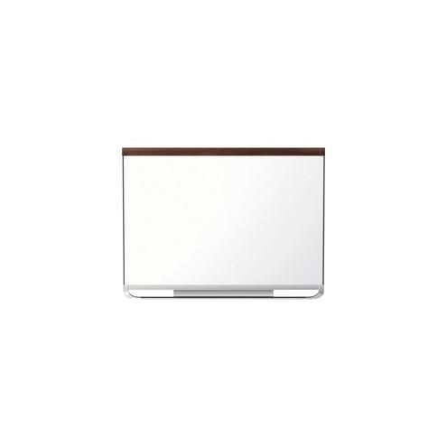 Quartet Prestige 2 Dry-Erase Board - 72" (6 ft) Width x 48" (4 ft) Height - White Porcelain Surface - Mahogany Frame - Horizontal - 1 Each