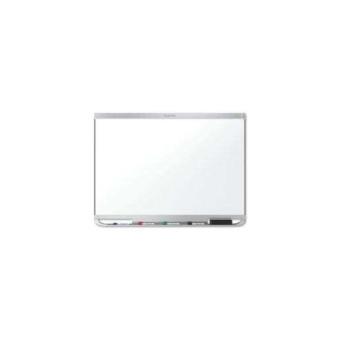 Quartet Prestige 2 Dry-Erase Board - 96" (8 ft) Width x 48" (4 ft) Height - White Porcelain Surface - Silver Aluminum Frame - Horizontal - 1 Each - TAA Compliant
