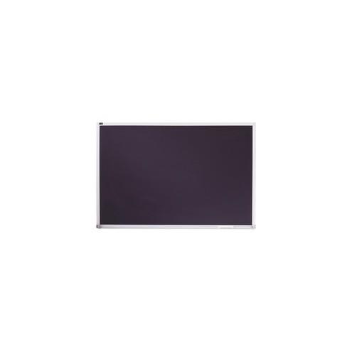 Quartet DuraMax Porcelain Magnetic Chalkboard - 24" (2 ft) Width x 36" (3 ft) Height - Black Porcelain Surface - Silver Aluminum Frame - Horizontal - 1 Each