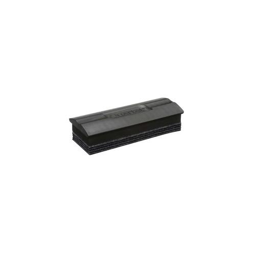 Quartet Prestige Whiteboard Eraser - 5" Width x 7.50" Length - Used as Dust Remover, Ink Remover, Mark Remover - Refillable, Ergonomic Design, Replaceable Pad, Durable - Gray - Felt, Plastic - 1Each