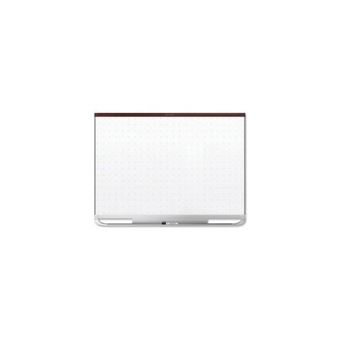Quartet Prestige 2 Total Erase Magnetic Whiteboard - 96" (8 ft) Width x 48" (4 ft) Height - White Magnetic Surface - Mahogany Frame - Horizontal - 1 / Each