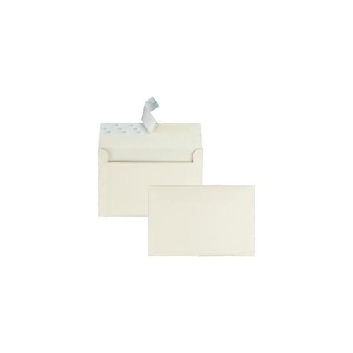 Quality Park Ivory Greeting Card/Invite Envelopes - Announcement - 5 3/4" Width x 8 3/4" Length - Peel & Seal - 100 / Box - Ivory