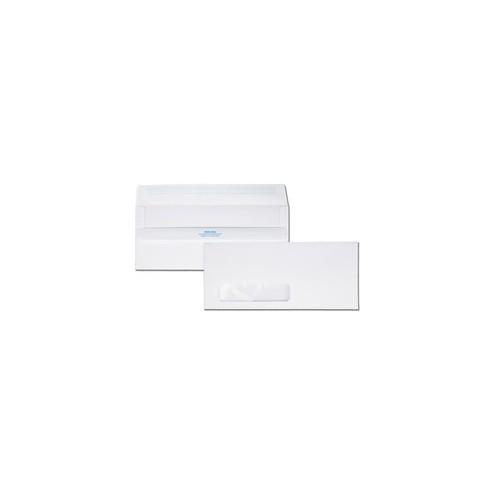 Quality Park Redi-Seal No. 10 Window Envelopes - Single Window - #10 - 9 1/2" Width x 4 1/8" Length - 24 lb - Self-sealing - Wove - 500 / Box - White