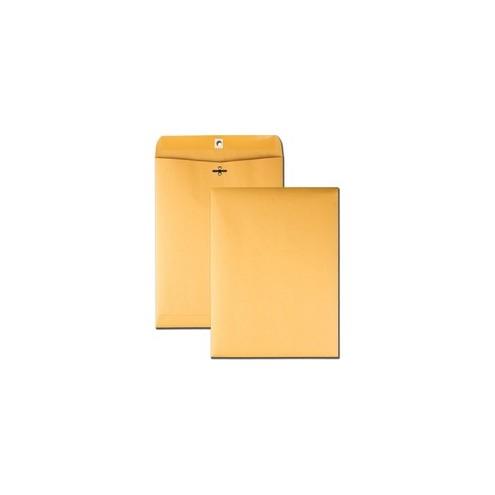 Quality Park Extra Heavy-duty Kraft Clasp Envelopes - Clasp - #90 - 9" Width x 12" Length - 32 lb - Gummed - Kraft - 100 / Box - Kraft