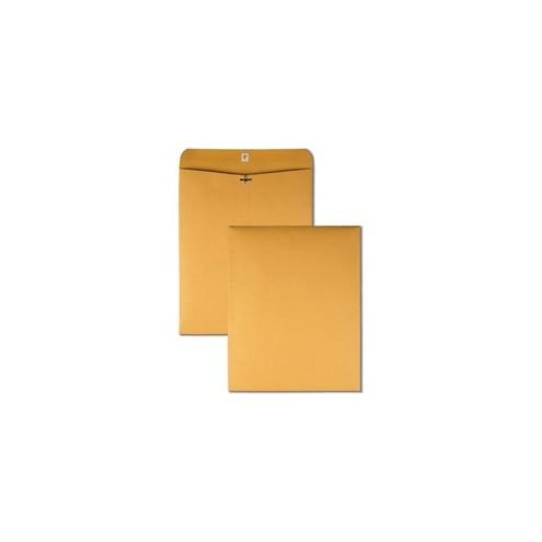 Quality Park Clasp Envelope - Clasp - #105 - 11 1/2" Width x 14 1/2" Length - 28 lb - Clasp - Kraft - 100 / Box - Brown