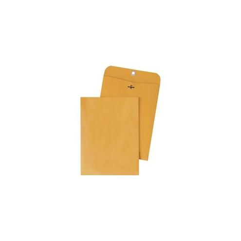 Quality Park Gummed Kraft Clasp Envelopes - Clasp - #94 - 9 1/4" Width x 14 1/4" Length - 28 lb - Gummed - Kraft - 100 / Box - Kraft