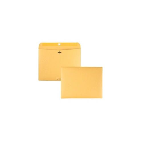 Quality Park Redi-file Clasp Envelopes - Clasp - #90 - 9" Width x 12" Length - 28 lb - Clasp - Kraft - 100 / Box - Kraft