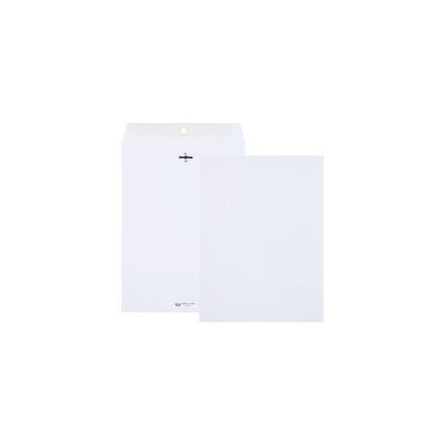 Quality Park Clasp Envelopes - Business - #90 - 28 lb - Gummed Flap - 100 / Box - White