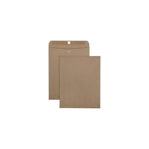 Quality Park Recycled Chlorine Free Clasp Envelopes - Clasp - 10" Width x 13" Length - Clasp - Paper - 100 / Box - Kraft