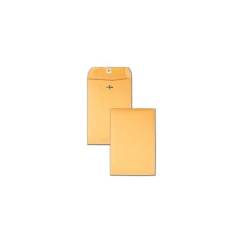 Quality Park Park Ridge Kraft Clasp Envelopes - Clasp - #55 - 6" Width x 9" Length - 24 lb - Gummed - Kraft - 100 / Box - Kraft