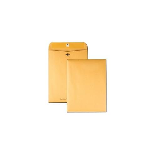 Quality Park Park Ridge Kraft Clasp Envelopes - Clasp - #90 - 9" Width x 12" Length - 24 lb - Gummed - Kraft - 100 / Box - Kraft