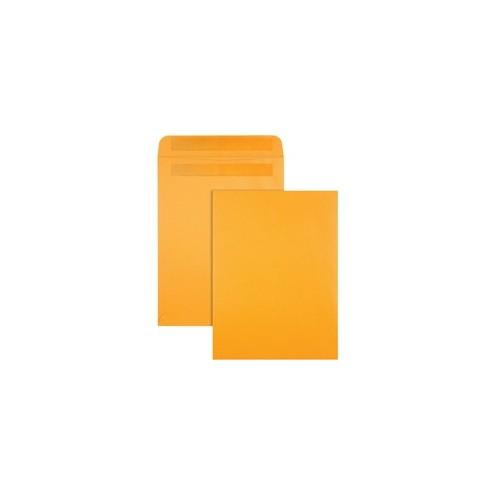 Quality Park Redi-Seal Kraft Envelopes - Catalog - 9" Width x 12" Length - Self-sealing Flap - Kraft - 100 / Box - Brown Kraft