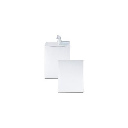 Quality Park Redi-Strip Plain Catalog Envelopes - Catalog - #15 1/2 - 12" Width x 15 1/2" Length - 28 lb - Peel & Seal - Wove - 100 / Box - White