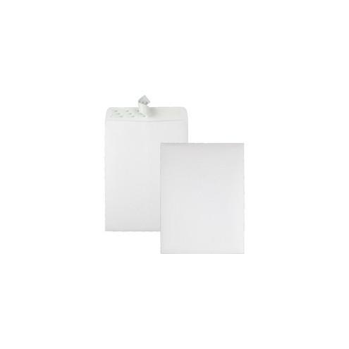 Quality Park Redi-Strip Plain Catalog Envelopes - Catalog - #10 1/2 - 9" Width x 12" Length - 28 lb - Peel & Seal - Wove - 100 / Box - White