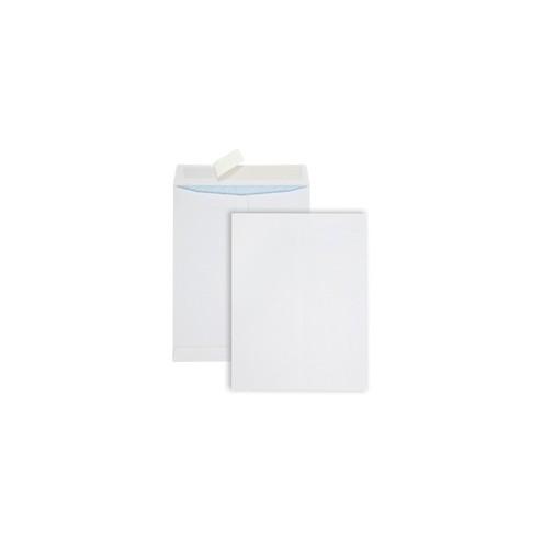 Quality Park Redi Strip Security Mailing Envelopes - Multipurpose - #13 1/2 - Peel Strip - 100 / Box - White