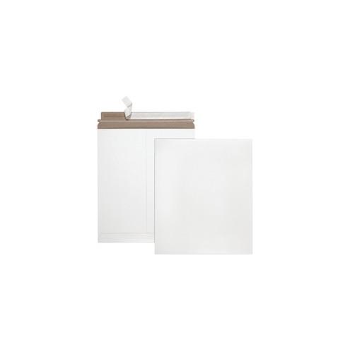 Quality Park Sturdy Fiberboard Photo Mailers - Board - 6" Width x 8" Length - Self-sealing - Fiberboard - 25 / Box - White