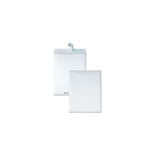 Quality Park Tech-No-Tear Catalog Envelopes - Catalog - #13 1/2 - 10" Width x 13" Length - Self-sealing - Paper - 100 / Box - White