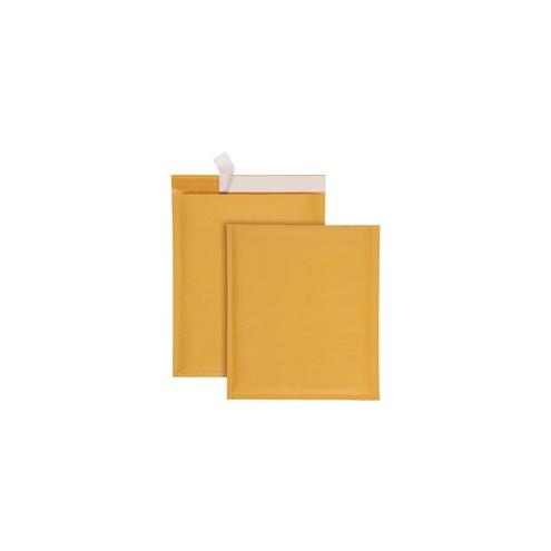 Quality Park Redi-Strip Bubble Mailers with Labels - Bubble - 9" Width x 12" Length - Peel & Seal - 10 / Box - Kraft