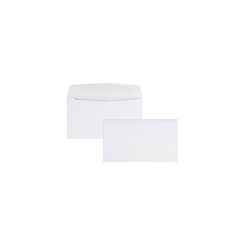 Quality Park Contemporary White Business Envelopes - Business - #6 3/4 - 3 5/8" Width x 6 1/2" Length - 24 lb - Gummed - Wove - 500 / Box - White