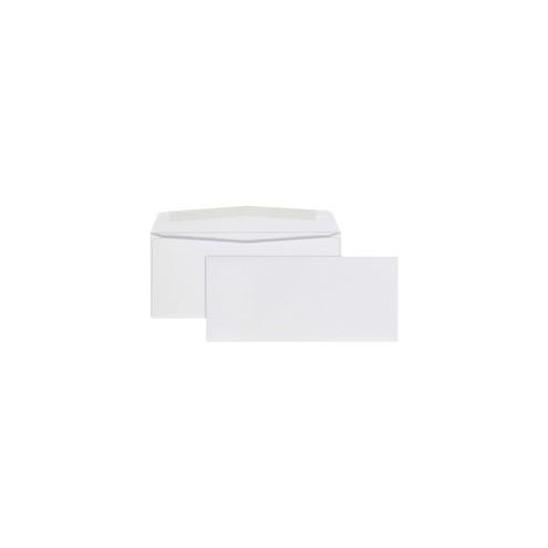 Quality Park No. 9 White Woven Business Envelopes - Business - #9 - 3 7/8" Width x 8 7/8" Length - 24 lb - Gummed - Wove - 500 / Box - White