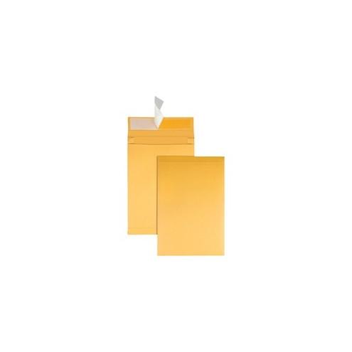 Quality Park Kraft Redi-strip Expansion Envelopes - Expansion - 9" Width x 12" Length - 2" Gusset - 40 lb - Self-sealing - Kraft - 25 / Pack - Kraft