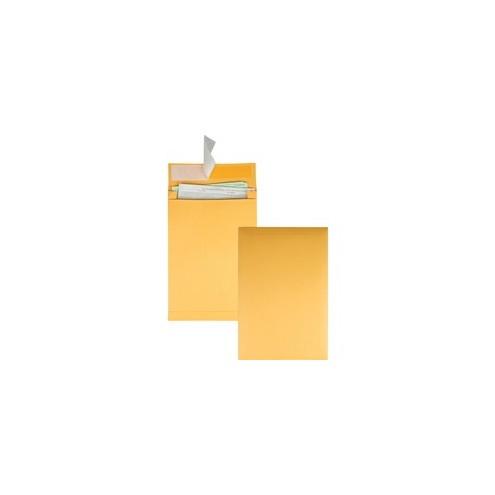 Quality Park Kraft Redi-strip Expansion Envelopes - Expansion - 10" Width x 13" Length - 2" Gusset - 40 lb - Self-sealing - Kraft - 25 / Pack - Kraft