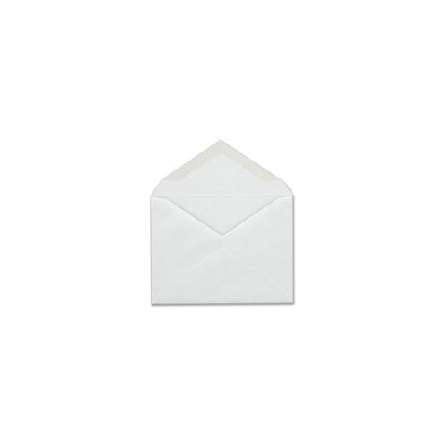 Columbian Gum Seal Invitation Envelopes - Announcement - #5-1/2 - 4 3/8" Width x 5 3/4" Length - 24 lb - Gummed - Wove - 100 / Box - White