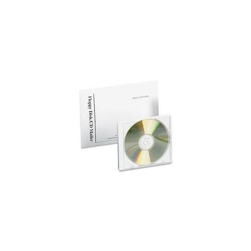 Quality Park Foam Lined Disk/CD Mailers - Disc/Diskette - 5 1/8" Width x 5" Length - Self-sealing - 25 / Box - White