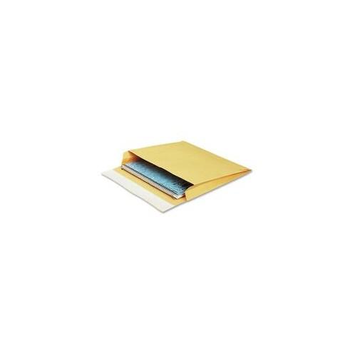Quality Park Open-side Self-Seal Expansion Mailers - Expansion - 10" Width x 15" Length - 40 lb - Peel & Seal - Kraft - 100 / Carton - Brown