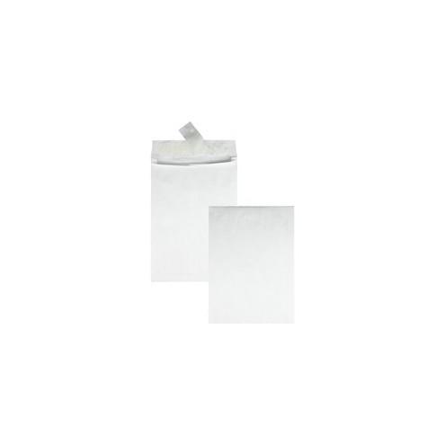Quality Park Tyvek Plain Expansion Envelopes - Expansion - 10" Width x 13" Length - 1 1/2" Gusset - 14 lb - Self-sealing - Tyvek - White