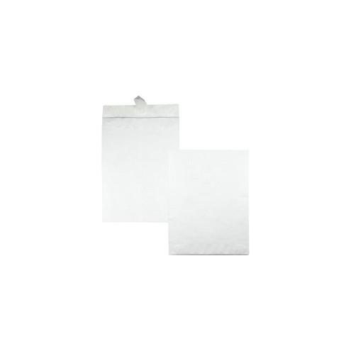 Quality Park Tyvek Jumbo Survivor Envelopes - Catalog - 14 1/2" Width x 20" Length - 18 lb - Self-sealing - Tyvek - 25 / Box - White