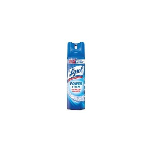 Lysol Lysol Power Foam Bathroom Cleaner - Foam Spray - 24 fl oz (0.8 quart) - 1 Each - White Clear