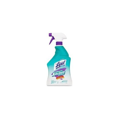 Lysol Anti-bact. Kitchen Cleaner - Spray - 32 fl oz (1 quart) - Fresh Citrus ScentBottle - 12 / Carton - Off White