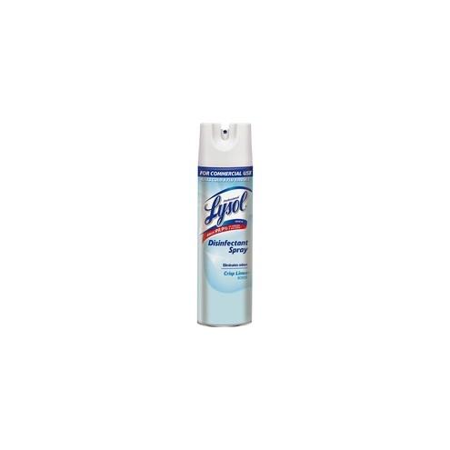 Professional Lysol Linen Disinfectant Spray - Aerosol - 19 fl oz (0.6 quart) - Crisp Linen Scent - 12 / Carton - Clear