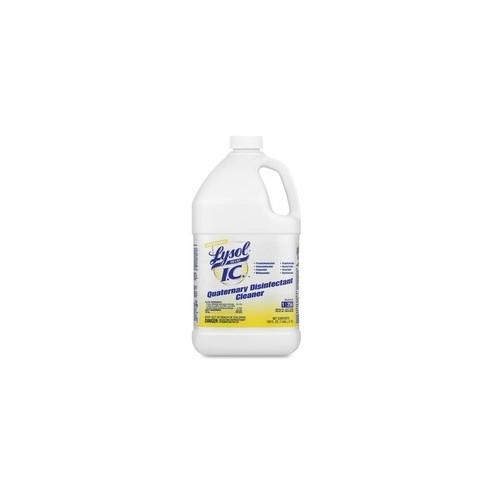Lysol Quaternary Disinfectant Cleaner - Liquid - 128 fl oz (4 quart) - Bottle - 4 / Carton - Amber