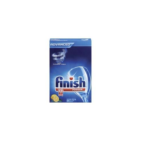 Finish Dishwasher Powder - Powder - 75 oz (4.69 lb) - Lemon Scent - 1 Each - White