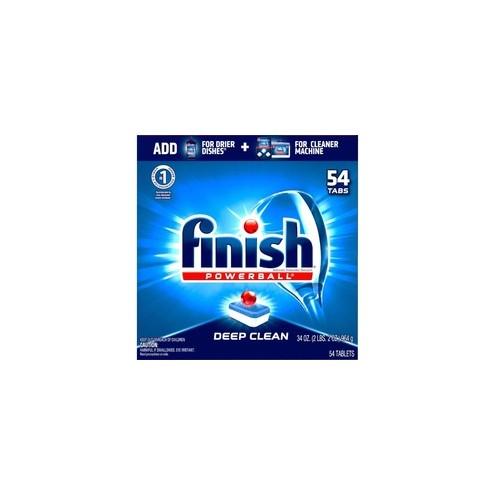 Finish All-in-1 Dishwasher Tabs - Tablet - Fresh Scent - 54 / Packet - 216 / Carton - White, Blue, Red