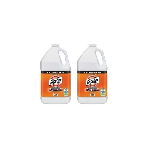 Easy-Off Professional Concentrated Cleaner-Degreaser - Concentrate Liquid - 128 fl oz (4 quart) - 2 / Carton - Green